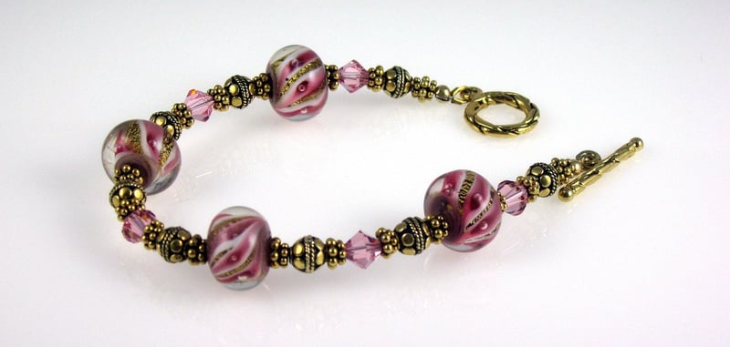 Magazine Bead Bracelet